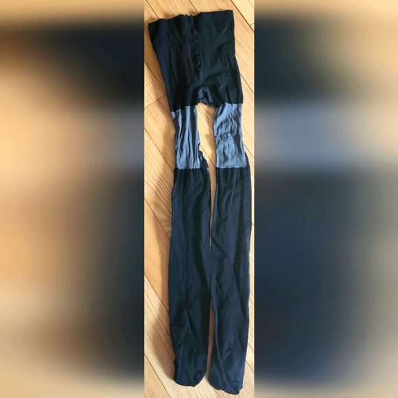 Black and gray Cat Tights - O/S - Picture 3 of 3